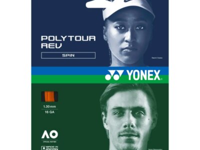 Racordaj Yonex Poly Tour REV 130, 1.30mm, rola 12m, culoare portocaliu aprins (bright orange)