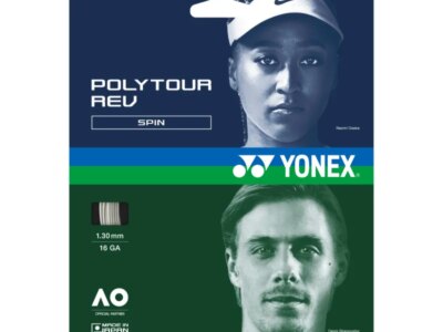 Racordaj Yonex Poly Tour REV 130, 1.30mm, rola 12m, culoare white (alba)
