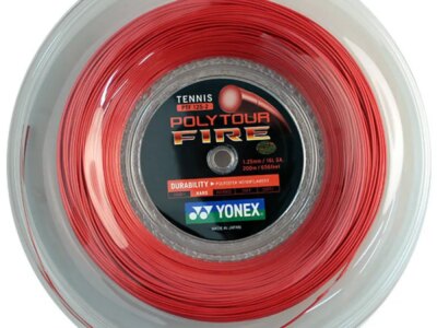 Racordaj Yonex Poly Tour Fire 125, 1.25mm, rola 200m, culoare rosie (red)