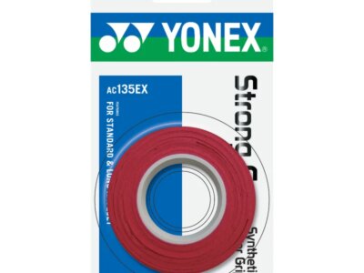 Overgrip Yonex Strong Grap AC135EX, set 3 bucati, culoare rosu/wine red