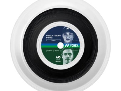 Racordaj Yonex Poly Tour Fire 125, 1.25mm, rola 200m, culoare neagra (black)