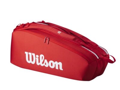 Geanta tenis Wilson SUPER TOUR RED 6PK 2025