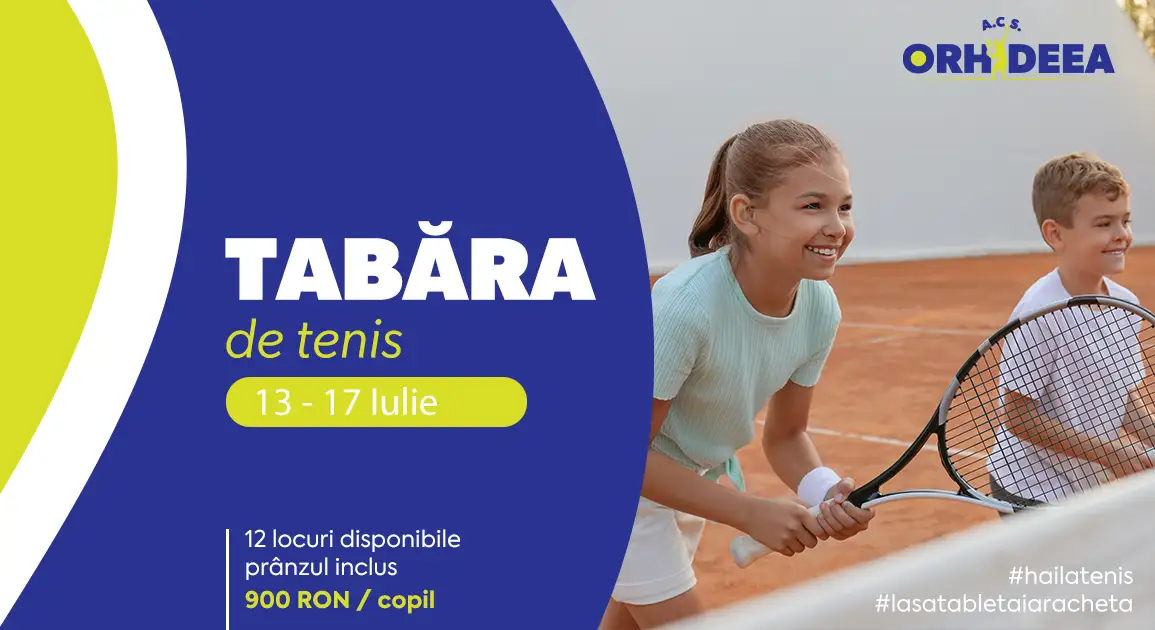 tabare de tenis pentru copii 2026 - Club Sportiv Orhideea